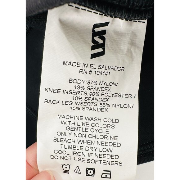 Second Skin Performance Capri Tights Leggings Small 4-6 Black Activewear Pants - Picture 8 of 9